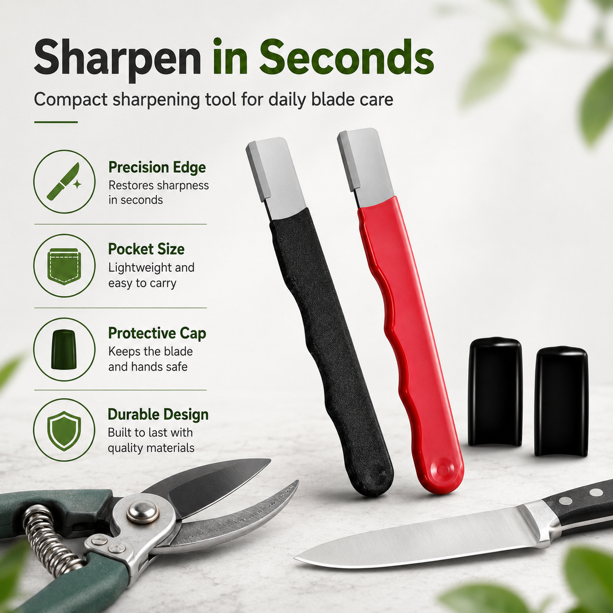 Halemir 2 Count Professional Kitchen Knife Sharpener